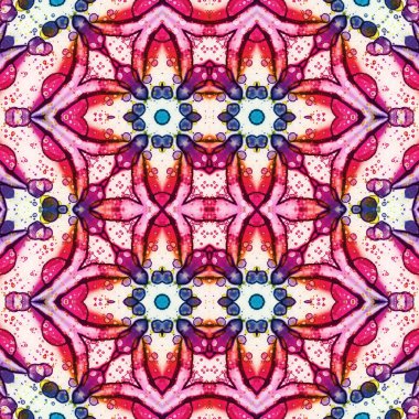 Kusursuz kaleydoskop deseni. Soyut doku. Yaratıcı ve kusursuz bir arkaplan