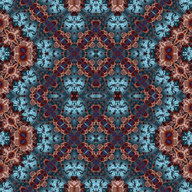 Kusursuz kaleydoskop deseni. Soyut doku. Yaratıcı ve kusursuz bir arkaplan