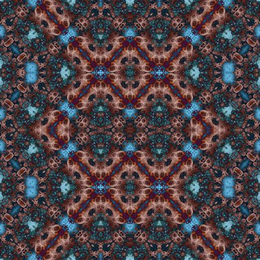 Kusursuz kaleydoskop deseni. Soyut doku. Yaratıcı ve kusursuz bir arkaplan