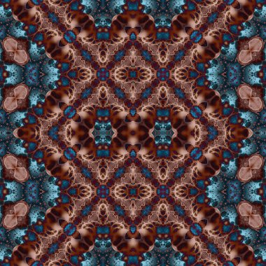 Kusursuz kaleydoskop deseni. Soyut doku. Yaratıcı ve kusursuz bir arkaplan