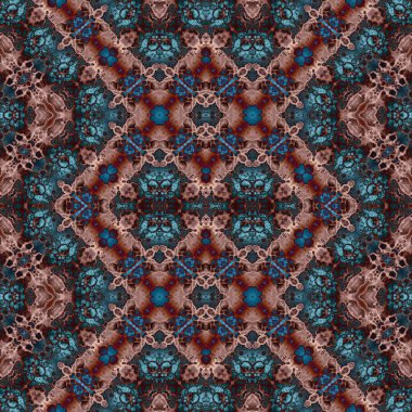 Kusursuz kaleydoskop deseni. Soyut doku. Yaratıcı ve kusursuz bir arkaplan