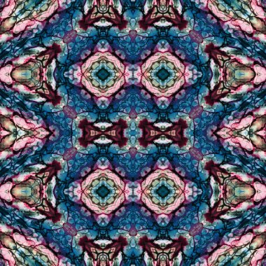 Kusursuz kaleydoskop deseni. Soyut doku. Yaratıcı ve kusursuz bir arkaplan