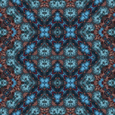 Kusursuz kaleydoskop deseni. Soyut doku. Yaratıcı ve kusursuz bir arkaplan