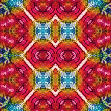 Kusursuz kaleydoskop deseni. Soyut doku. Yaratıcı ve kusursuz bir arkaplan