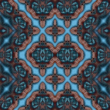 Kusursuz kaleydoskop deseni. Soyut doku. Yaratıcı ve kusursuz bir arkaplan