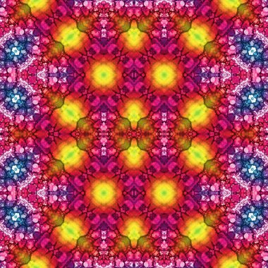 Kusursuz kaleydoskop deseni. Soyut doku. Yaratıcı ve kusursuz bir arkaplan