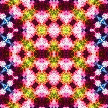 Kusursuz kaleydoskop deseni. Soyut doku. Yaratıcı ve kusursuz bir arkaplan