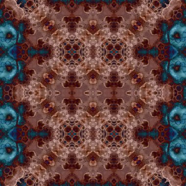 Kusursuz kaleydoskop deseni. Soyut doku. Yaratıcı ve kusursuz bir arkaplan