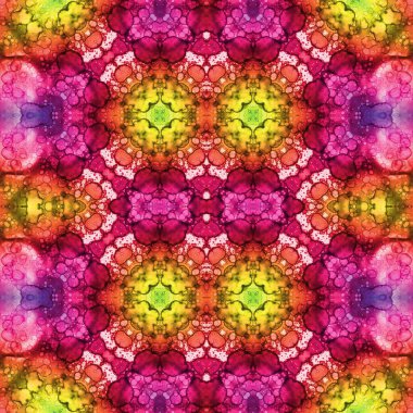 Kusursuz kaleydoskop deseni. Soyut doku. Yaratıcı ve kusursuz bir arkaplan