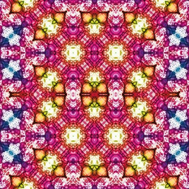 Kusursuz kaleydoskop deseni. Soyut doku. Yaratıcı ve kusursuz bir arkaplan