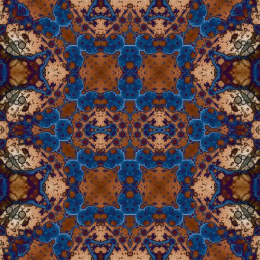 Kusursuz kaleydoskop deseni. Soyut doku. Yaratıcı ve kusursuz bir arkaplan