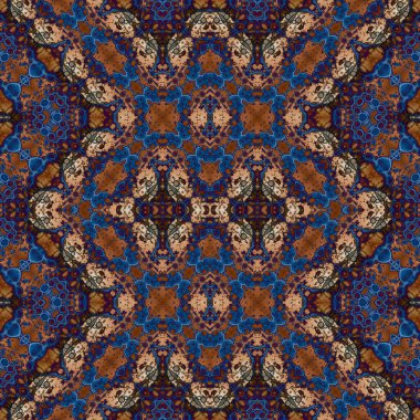 Kusursuz kaleydoskop deseni. Soyut doku. Yaratıcı ve kusursuz bir arkaplan