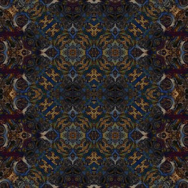 Kusursuz kaleydoskop deseni. Soyut doku. Yaratıcı ve kusursuz bir arkaplan