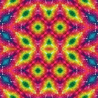 Kusursuz kaleydoskop deseni. Soyut doku. Yaratıcı ve kusursuz bir arkaplan