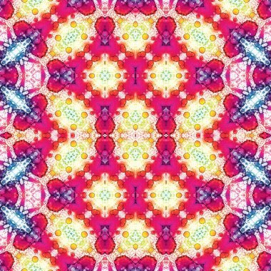 Kusursuz kaleydoskop deseni. Soyut doku. Yaratıcı ve kusursuz bir arkaplan