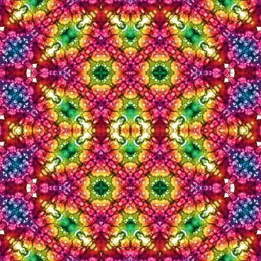 Kusursuz kaleydoskop deseni. Soyut doku. Yaratıcı ve kusursuz bir arkaplan