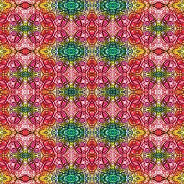 Kusursuz kaleydoskop deseni. Soyut doku. Yaratıcı ve kusursuz bir arkaplan