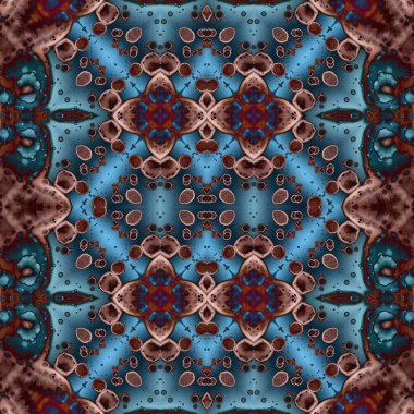 Kusursuz kaleydoskop deseni. Soyut doku. Yaratıcı ve kusursuz bir arkaplan