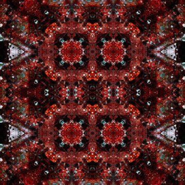 Kusursuz kaleydoskop deseni. Soyut doku. Yaratıcı ve kusursuz bir arkaplan