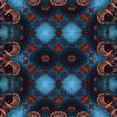 Kusursuz kaleydoskop deseni. Soyut doku. Yaratıcı ve kusursuz bir arkaplan