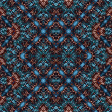 Kusursuz kaleydoskop deseni. Soyut doku. Yaratıcı ve kusursuz bir arkaplan