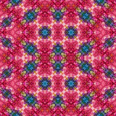 Kusursuz kaleydoskop deseni. Soyut doku. Yaratıcı ve kusursuz bir arkaplan