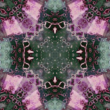 Kusursuz soyut kare deseni. Soyut arkaplan. Yaratıcı doku. Kaleydoskop sanatı