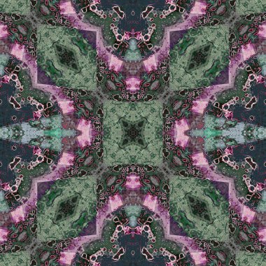 Kusursuz desenli soyut kare. Soyut arkaplan. Doku yaratıcı modern kaleydoskop