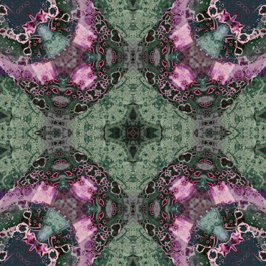 Kusursuz soyut kare deseni. Soyut arkaplan. Yaratıcı doku. Kaleydoskop sanatı