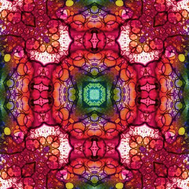 Kusursuz soyut kare deseni. Soyut arkaplan. Yaratıcı doku. Kaleydoskop sanatı