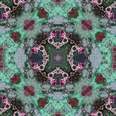 Kusursuz desenli soyut kare. Soyut arkaplan. Doku yaratıcı modern kaleydoskop