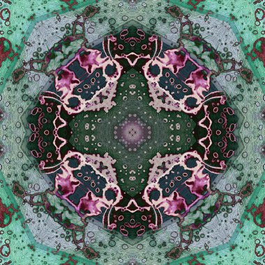 Kusursuz soyut kare deseni. Soyut arkaplan. Yaratıcı doku. Kaleydoskop sanatı