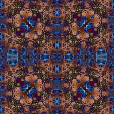 Kusursuz desenli soyut kare. Soyut arkaplan. Doku yaratıcı modern kaleydoskop