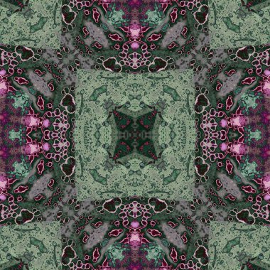 Kusursuz soyut kare deseni. Soyut arkaplan. Yaratıcı doku. Kaleydoskop sanatı