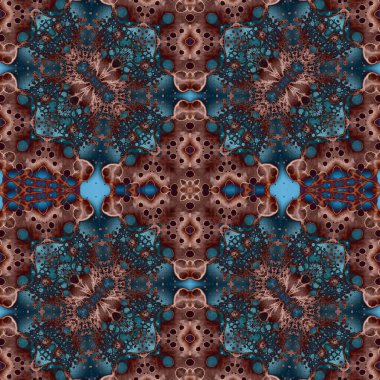 Kusursuz desenli soyut kare. Soyut arkaplan. Doku yaratıcı modern kaleydoskop
