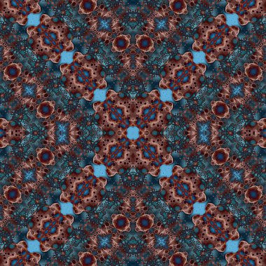 Kusursuz desenli soyut kare. Soyut arkaplan. Doku yaratıcı modern kaleydoskop