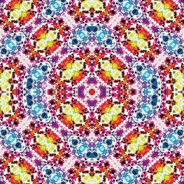 Kusursuz soyut kare deseni. Soyut arkaplan. Yaratıcı doku. Kaleydoskop sanatı