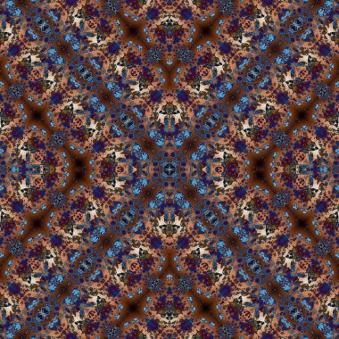 Kusursuz desenli soyut kare. Soyut arkaplan. Doku yaratıcı modern kaleydoskop