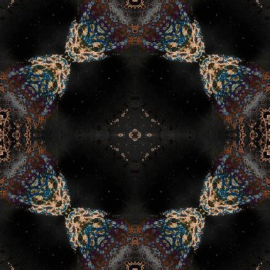 Kusursuz desenli soyut kare. Soyut arkaplan. Doku yaratıcı modern kaleydoskop