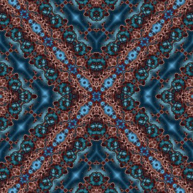 Kusursuz desenli soyut kare. Soyut arkaplan. Doku yaratıcı modern kaleydoskop