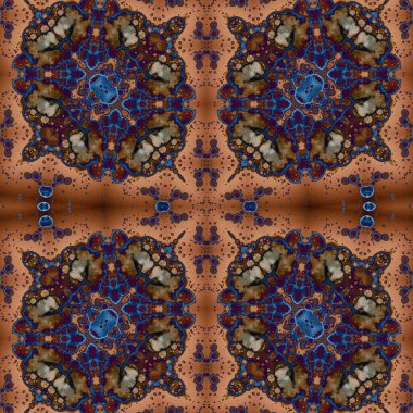 Kusursuz desenli soyut kare. Soyut arkaplan. Doku yaratıcı modern kaleydoskop