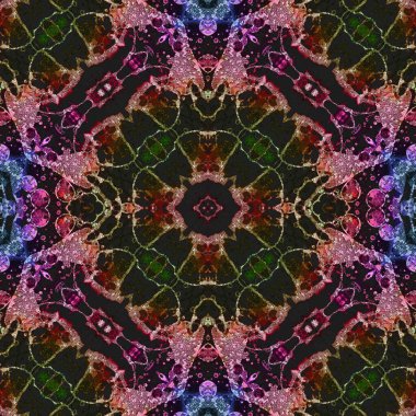 Kusursuz desenli soyut kare. Soyut arkaplan. Doku yaratıcı modern kaleydoskop