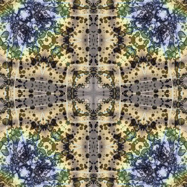 Kusursuz soyut kare deseni. Soyut arkaplan. Yaratıcı doku. Kaleydoskop sanatı