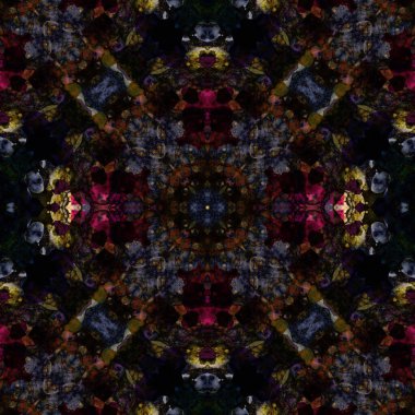 Kusursuz desenli soyut kare. Soyut arkaplan. Doku yaratıcı modern kaleydoskop