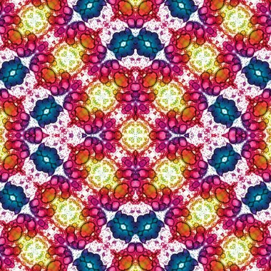 Kusursuz desenli soyut kare. Soyut arkaplan. Doku yaratıcı modern kaleydoskop