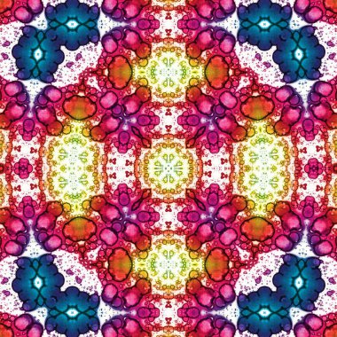 Kusursuz soyut kare deseni. Soyut arkaplan. Yaratıcı doku. Kaleydoskop sanatı