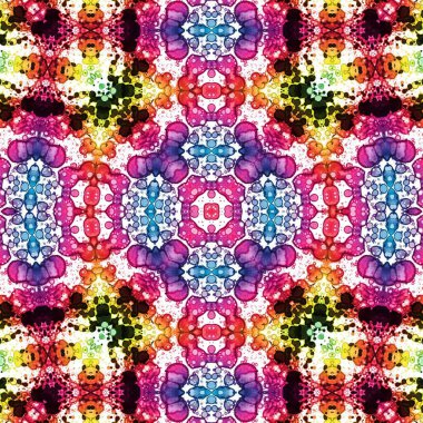 Kusursuz soyut kare deseni. Soyut arkaplan. Yaratıcı doku. Kaleydoskop sanatı