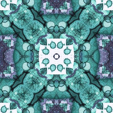 Kusursuz desenli soyut kare. Soyut arkaplan. Doku yaratıcı modern kaleydoskop