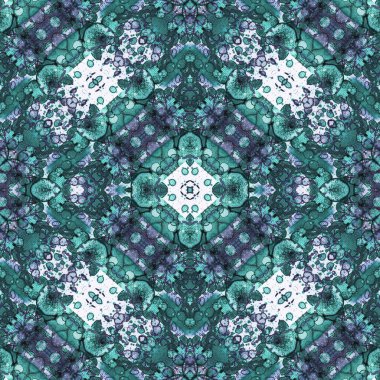 Kusursuz desenli soyut kare. Soyut arkaplan. Doku yaratıcı modern kaleydoskop