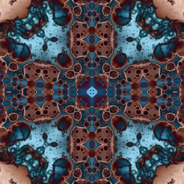 Kusursuz soyut kare deseni. Soyut arkaplan. Yaratıcı doku. Kaleydoskop sanatı